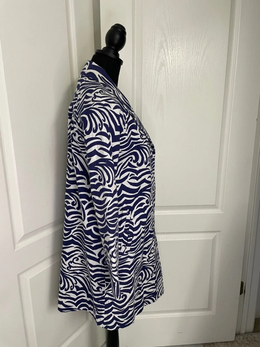 Lilly Pulitzer Dandy coat navy/white XS lightweight like new - Picture 6 of 12